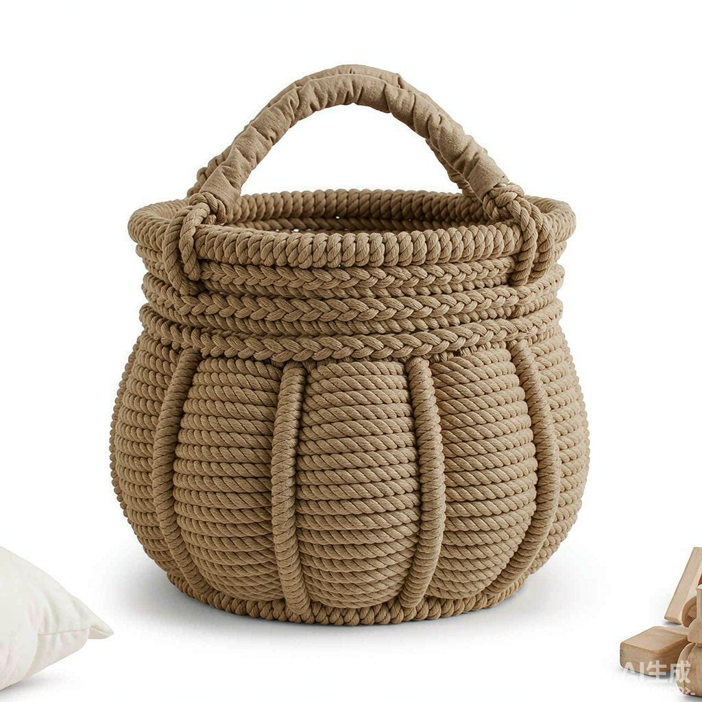 Cotton rope nursery bin